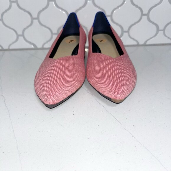 NEW Rothys the High Point Women's US Tulip Pink Knit Classic Size 7 - Picture 4 of 12